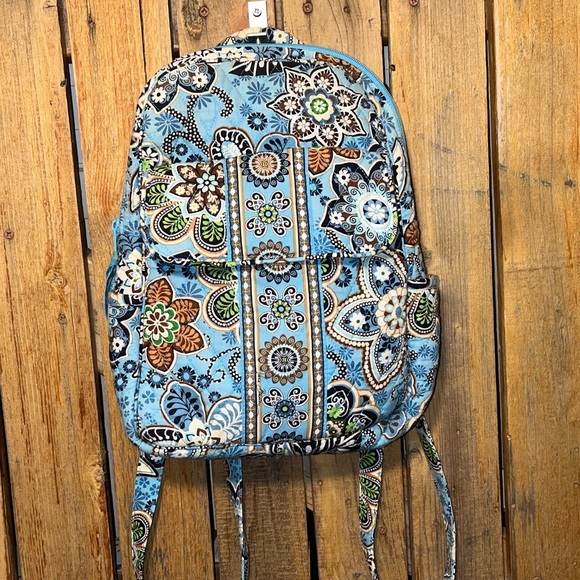 Vera Bradley Small Blue Bagpack - Picture 1 of 6
